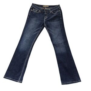 BKE Sabrina Jeans Womens 29x31.5 Blue Mid Rise Boot Stretch Denim Classic Style